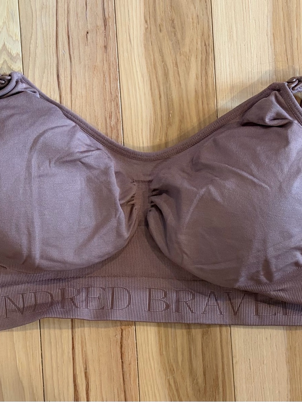 Seamless nursing Wireless Bra - Mauve Brown